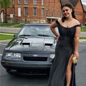 Elegant Black Off-Shoulder Dress